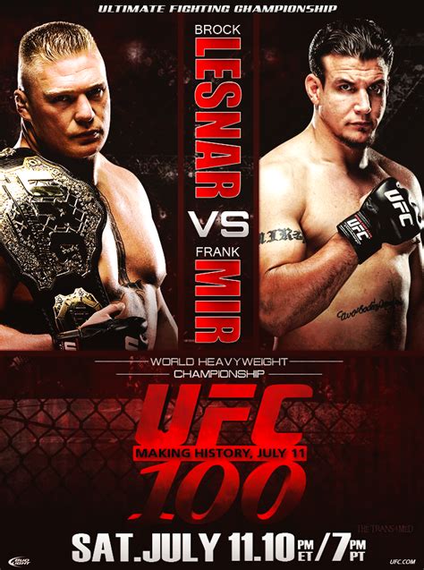 UFC 100 Poster by thetrans4med on DeviantArt