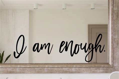 I Am Enough Decal I Am Enough Wall Decal Feminist Decal - Etsy