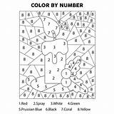 Premium Vector  Christmas Color By Number Coloring Page sketch template
