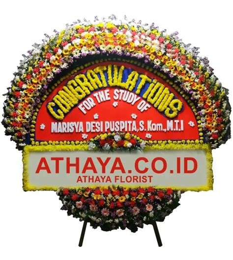 Karangan Bunga Papan Wisuda Harga Terjangkau • 0812-8419-7103 • Athaya