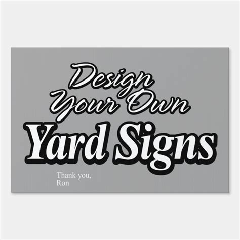 Design Your Own Yard Signs | Zazzle.com