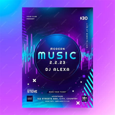 Premium Vector | Gradient abstract flyer design