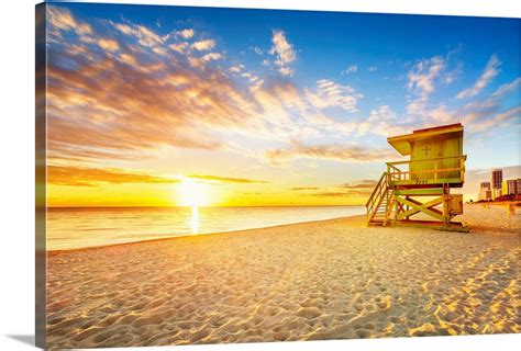 Miami South Beach Sunrise Wall Art, Canvas Prints, Framed Prints, Wall ...