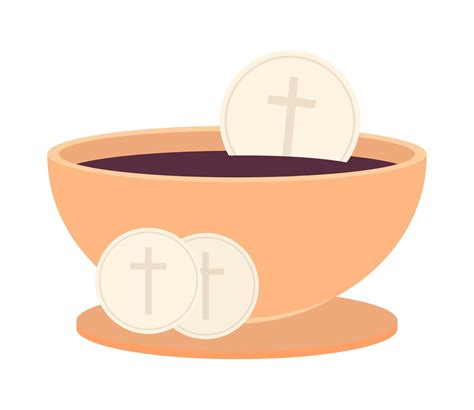 bread communion and wine 10967182 Vector Art at Vecteezy