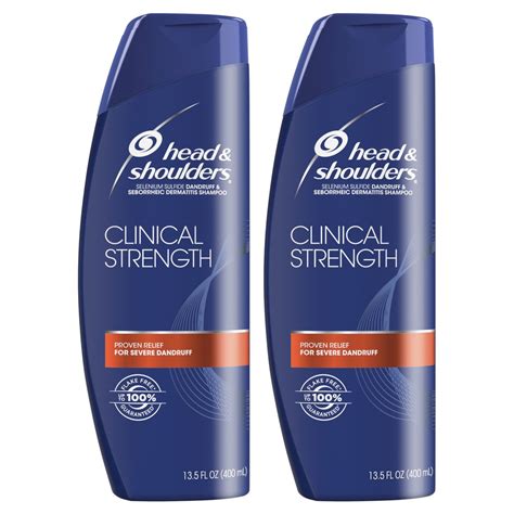 Head and Shoulders Clinical Strength Shampoo, 13.5 fl oz, Twin Pack - Walmart.com - Walmart.com