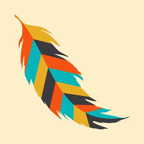 vector feathers with typical apache tribal patterns 24053430 Vector Art at Vecteezy