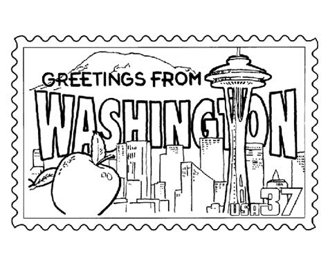 Washington State coloring, Download Washington State coloring