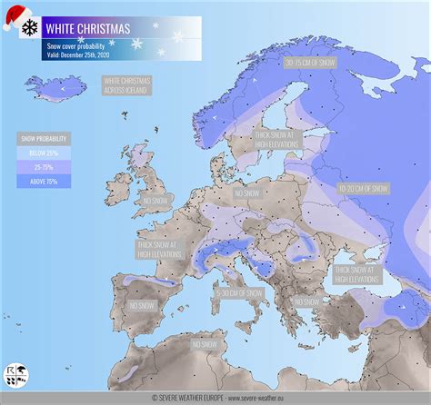 Are you dreaming of a White Christmas? Here is the forecast snow cover across Europe – the ...