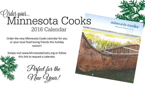 Order your Minnesota Cooks Calendar - links to order page