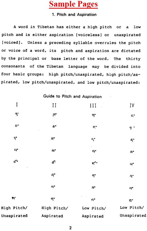 A Workbook on Tibetan Pronunciation (Intermediate Level) | Exotic India Art