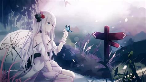 Anime Girl Butterfly Live Wallpaper - WallpaperWaifu