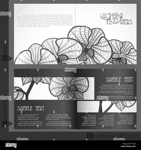 Brochure Template Design Stock Vector Image & Art - Alamy