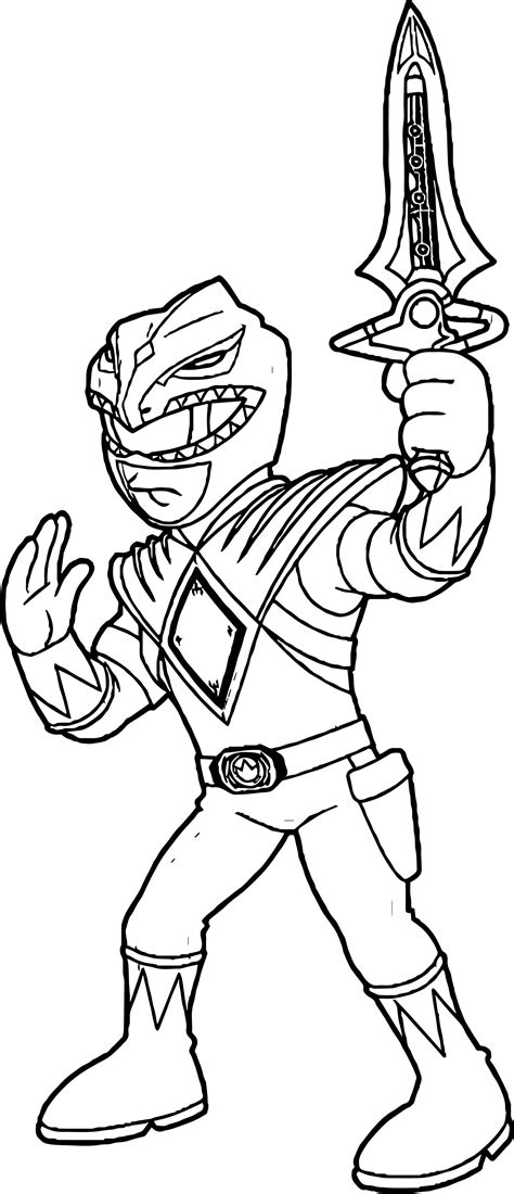 Power Rangers Green Ranger Coloring Page - Wecoloringpage.com | Power ...