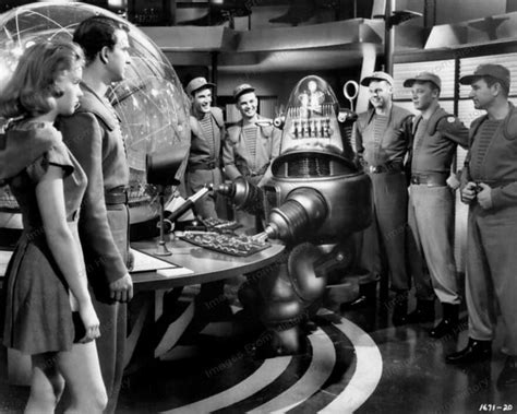 8x10 Print Forbidden Planet Anne Francis Leslie Nielsen Robby Robot ...