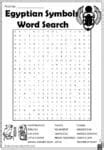 Egyptian Symbols Word Search
