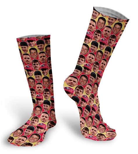 Brock Purdy Faces Socks - AllOverPrint.ca