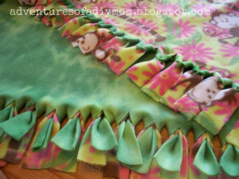 How to Make a No Sew Fleece Blanket Without Knots - Adventures of a DIY Mom