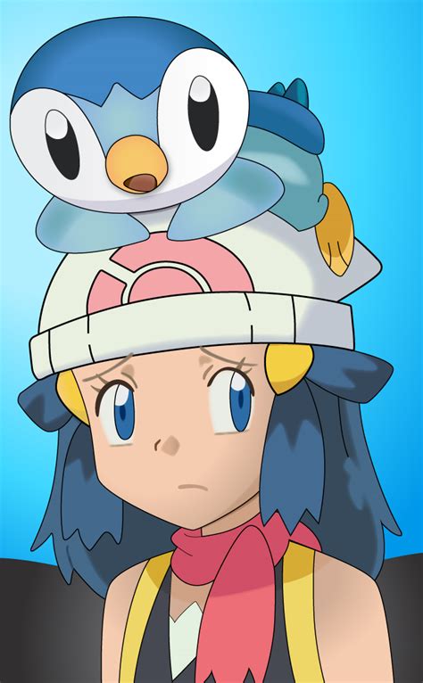 Dawn and Piplup Pokemon by FezVrasta on DeviantArt