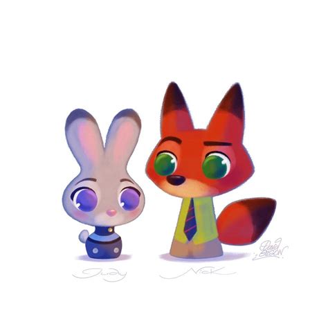 Disney's Zootopia Fan Art: Judy and Nick | Disney zootopia, Disney fan ...