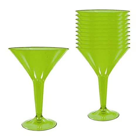 Buy Kiwi Green Plastic Martini Glasses - 227ml from our All Party Tableware range - Tesco