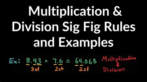 Multiplication & Division Significant Figures (Sig Fig) Rules, Practice Problems, and Examples ...