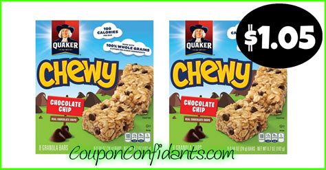 Quaker Chewy Bars $1.05 each at Publix! ⋆ Coupon Confidants