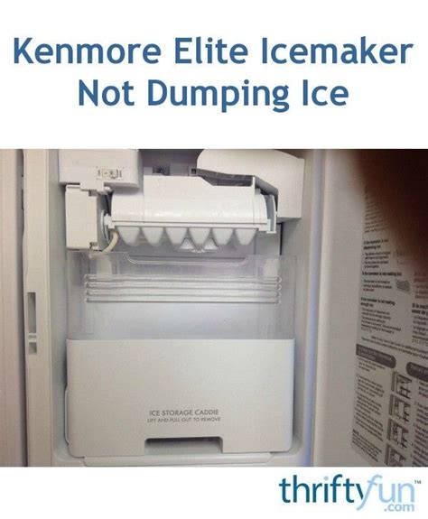 Kenmore Elite Ice Maker Manual