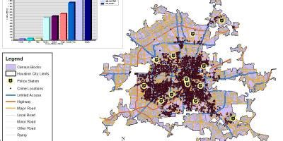 Houston crime map - Houston crime rate map (Texas - USA)