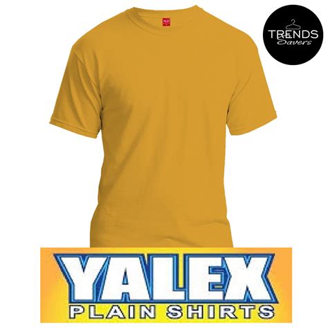 YALEX Plain T-Shirt Cotton Blend - Unisex for Men and Women - YELLOW GOLD | Lazada PH