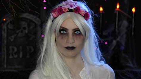 Glam Ghost Halloween Makeup Tutorial - YouTube