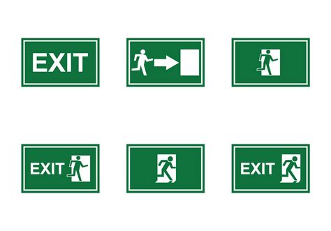 Free Emergency Exit Sign Vector 97361 Vector Art at Vecteezy