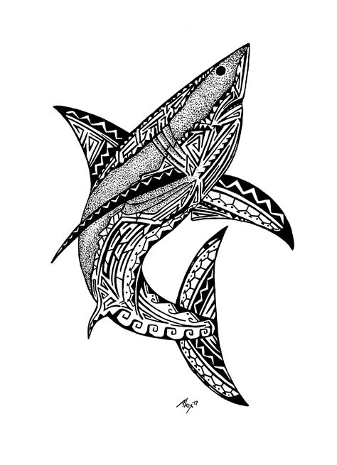 Tribal Shark | Tribal shark tattoos, Tribal shark, Shark tattoos