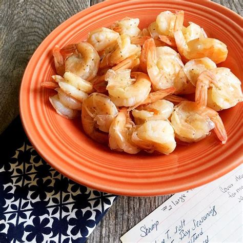 Peel & Eat Shrimp Combine 1 tbsp salt, 1 tbsp + 1 tsp Old Bay seasoning, 1 tsp dry mustard, 1 ...