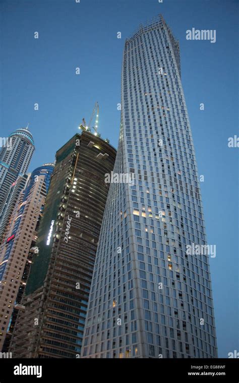 Dubai Marina skyscrapers Dubai UAE Stock Photo - Alamy