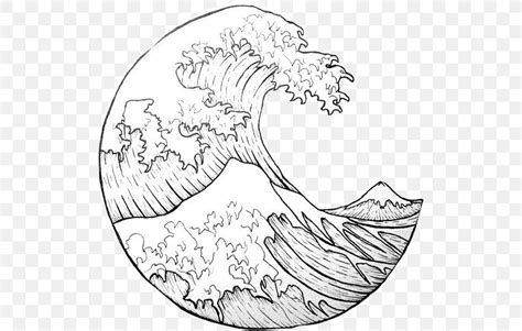 The Great Wave Off Kanagawa Japan Wind Wave Drawing, PNG, 514x521px ...