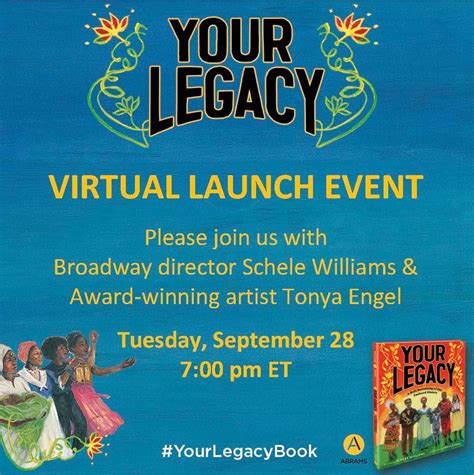 Virtual Book Launch - Your Legacy by Broadway director Schele Williams ...