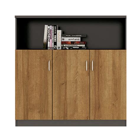 Simple Design Wooden Office Filing Cabinet 3 Doors Office Cabinet Storage Cabinet - China Office ...