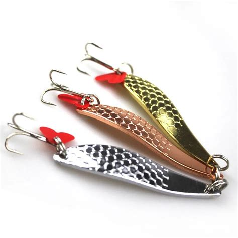 3PCS/Lot 10cm 17g Spoon Metal Lures Fishing Lures Brand Hard Bait Fresh Water Bass Walleye ...