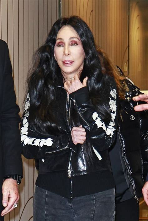 CHER Leaves NBC Studios at 30 Rockefeller Plaza in New York 12/06/2023 ...