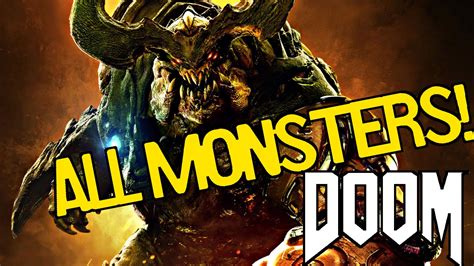 DOOM 4 - All Monsters COMPLETE LIST! - YouTube