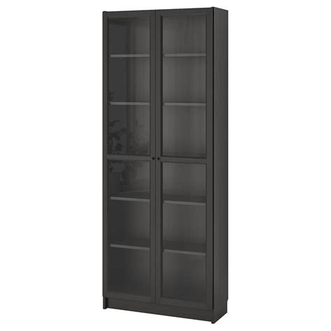 BILLY / OXBERG Bookcase, Black-brown, 31 1/2x11 3/4x79 1/2 ". It is estimated that every five ...