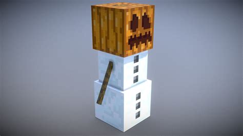 Minecraft - Snow Golem - Download Free 3D model by Vincent Yanez (@vinceyanez) [8421d8b] - Sketchfab