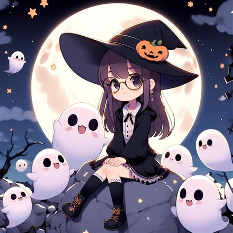 Premium AI Image | Cute Halloween witch