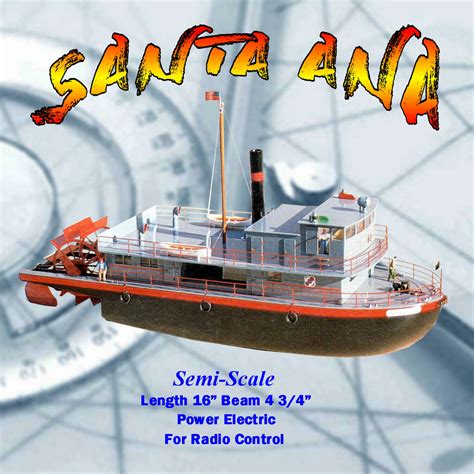 Full Size Printed Plan semi-scale US sternwheeler suitable for Radio C ...