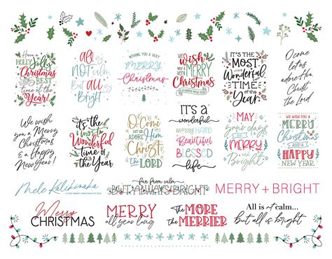 Christmas SVG Bundle - Christmas SVG - Christmas Overlays - Holiday ...