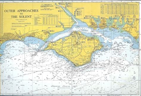 The Solent, one of the greatest sailing and training area. | Vintage world maps, Sailing, Greatful