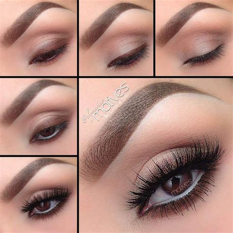 Classic brown makeup look that is ideal for everyday wear - from weekdays at the office t ...