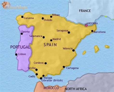 Map of Spain, 750 CE: History of the Islamic Conquest | TimeMaps