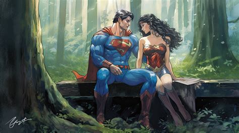 Wonder Woman And Superman Romance