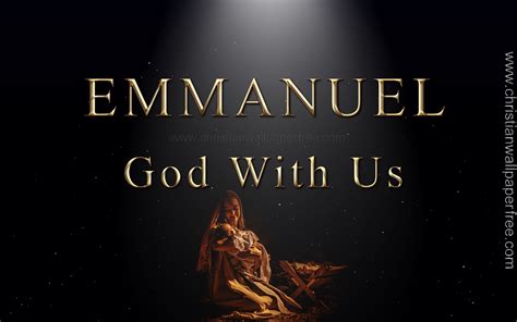 Emmanuel God With Us - Christian Wallpaper Free